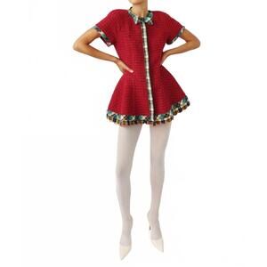 NEW CELIA B dahlia dress in red